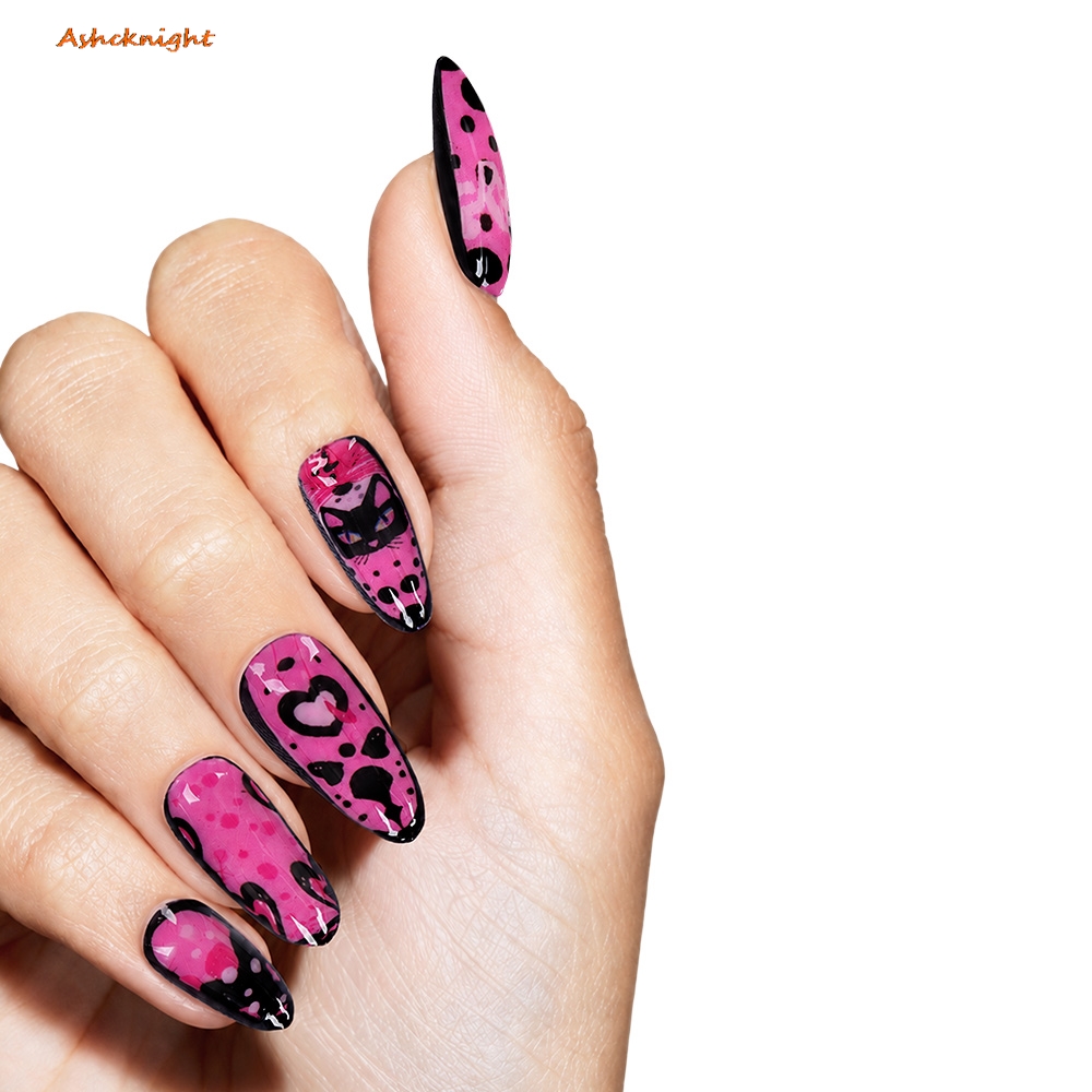 Nail Art Nail Art - Movie Grease the Pink Cosplay Ladies