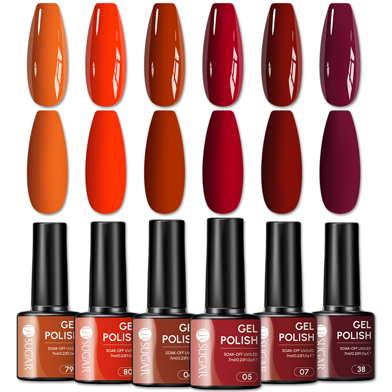 UR SUGAR 1/6pcs Pumpkin Orange - Nail Art Orange 评论和价格