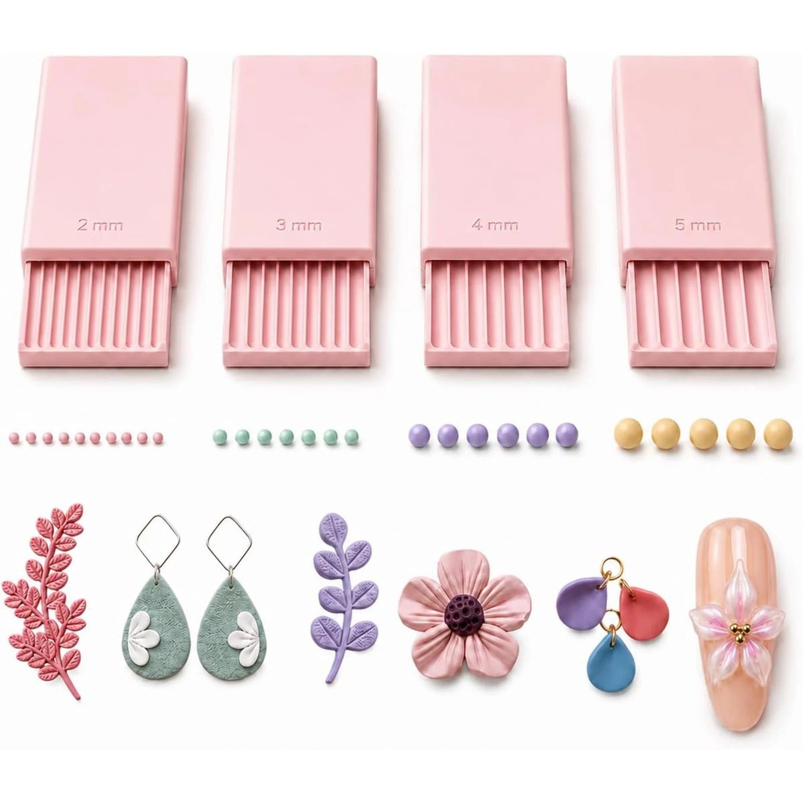 4PCS 3D Print Clay Gel Ball Ma - Nail Art Nail Art 评论和价格