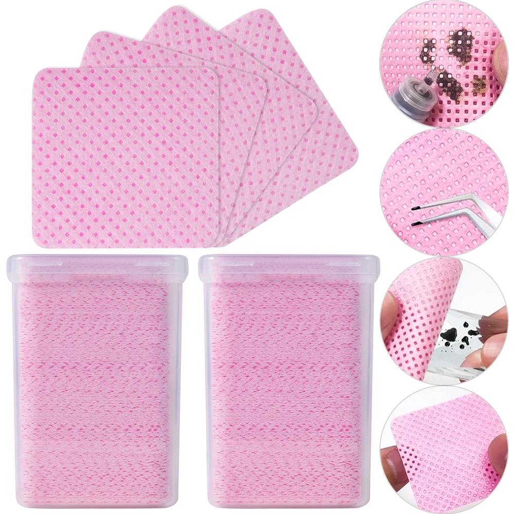 200Pcs Pink Lint-Free Nail Pol - Nail Art Remover 评论和价格