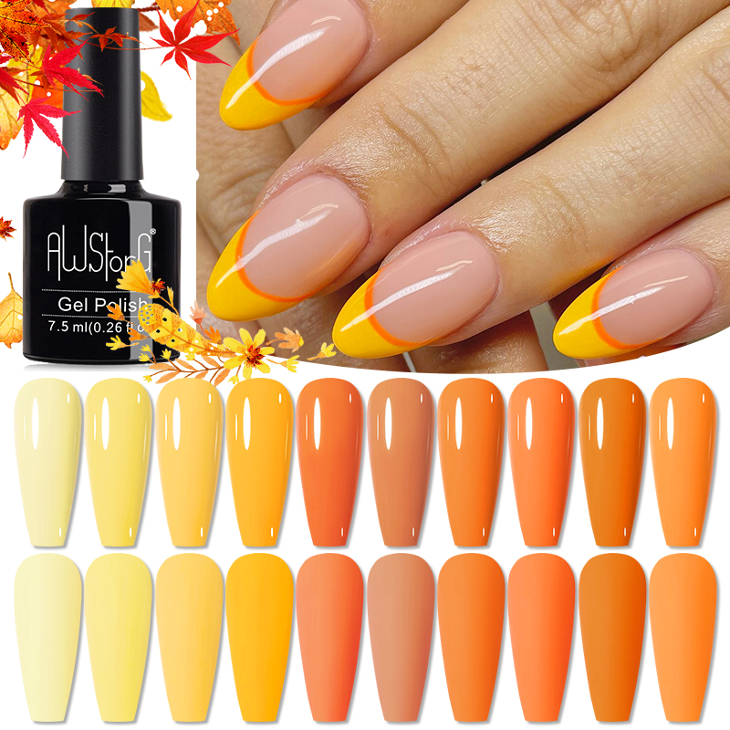 AWStorG 7.5ml 10 Colors Nail G - Nail Art Orange 评论和价格