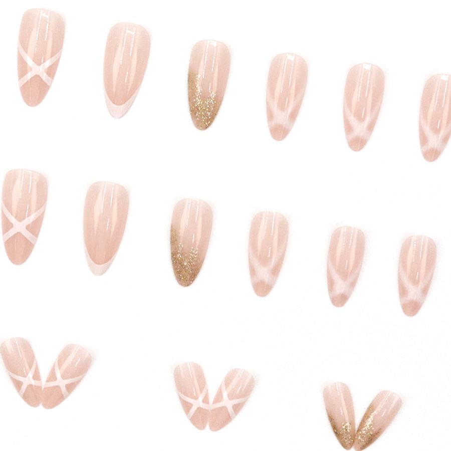 Medium fake nails for women Nu - Nail Art Glitter 评论和价格