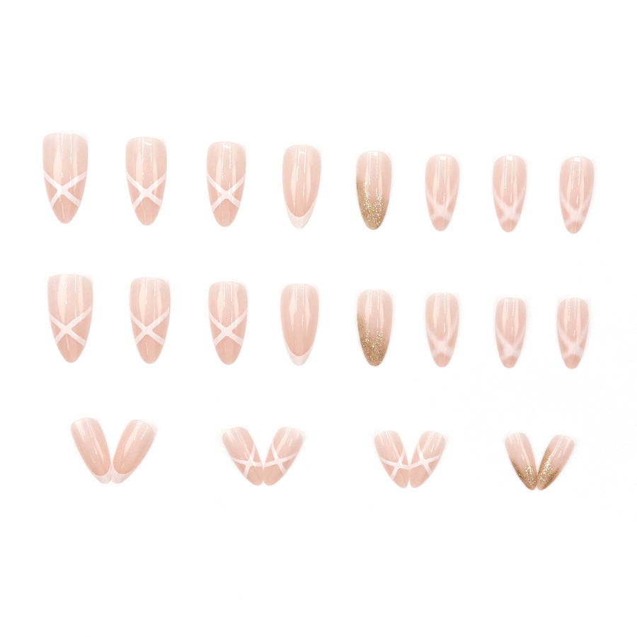 Medium fake nails for women Nu - Nail Art Glitter 评论和价格