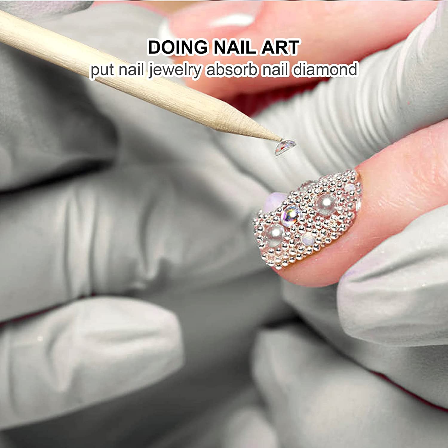 100/50pcs Nail Art Pusher Oran - Nail Art Orange 评论和价格