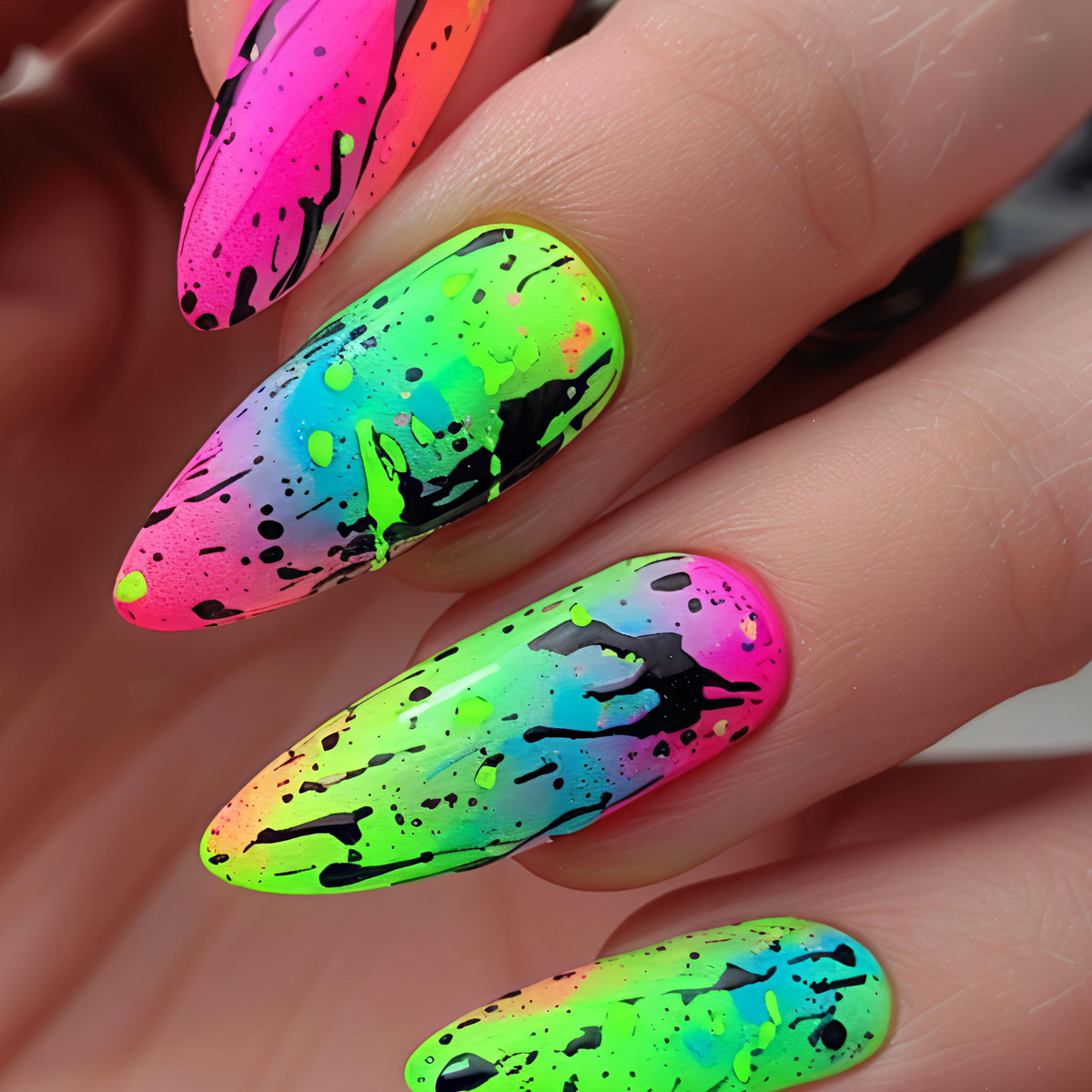 Medium fake nails for women gi - Nail Art Orange 评论和价格