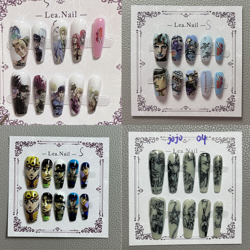 JOJO Nail Art Student Anime Ca - Nail Art Nail Art 评论和价格