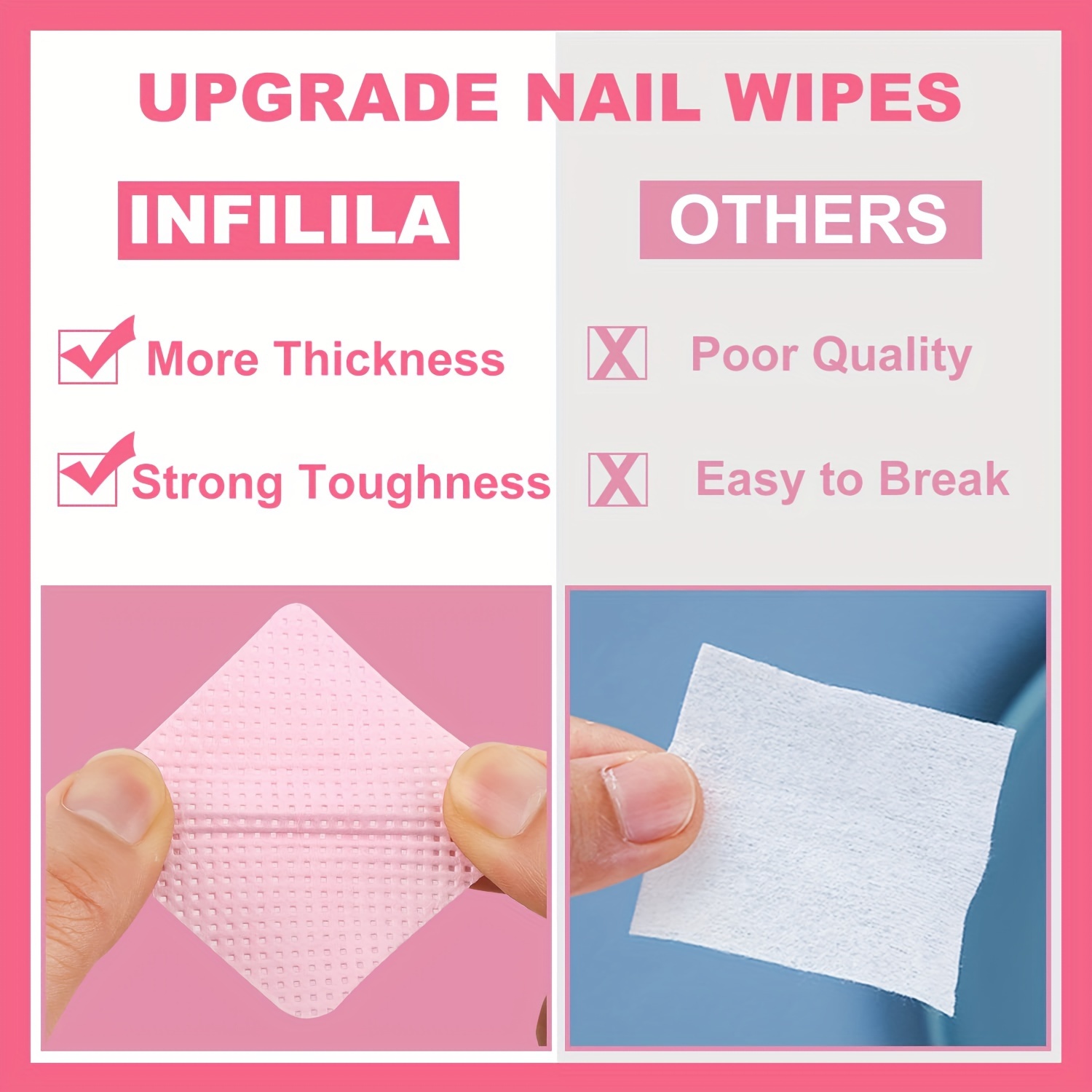 20/600pcs Lint-Free Nail Wipes - Nail Art Remover 评论和价格