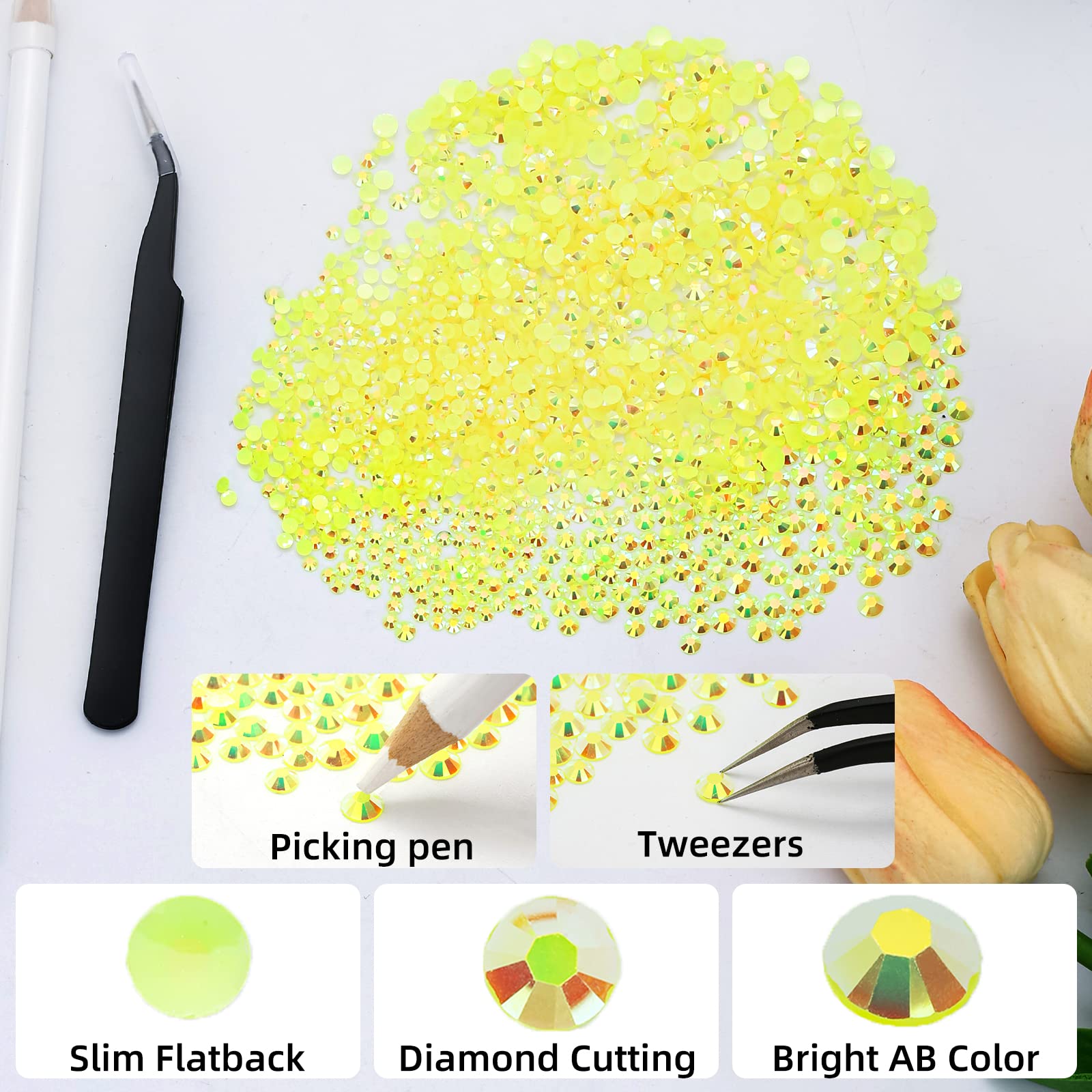 Yellow Orange Series 2-5mm Who - Nail Art Orange 评论和价格