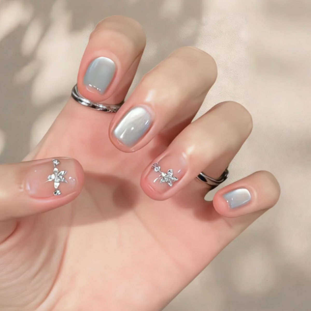 24Pcs Cat's Eye Simple Glitter - Nail Art Glitter 评论和价格