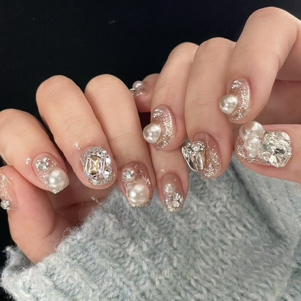 24Pcs Cat's Eye Simple Glitter - Nail Art Glitter 评论和价格