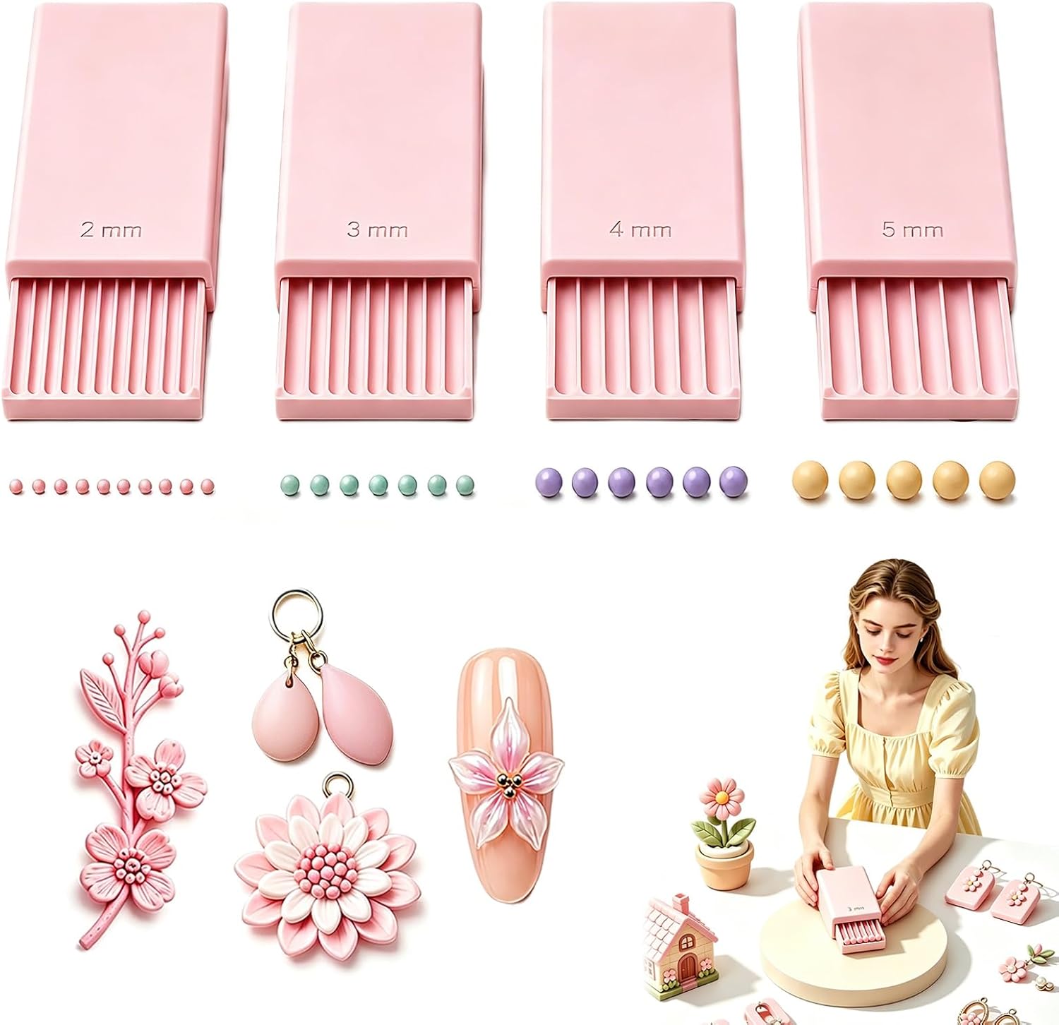 3D Print Clay Gel Ball Maker T - Nail Art Nail Art 评论和价格