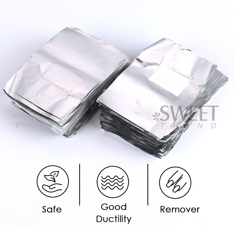 50/100pcs Immersion Remover Al - Nail Art Remover 评论和价格