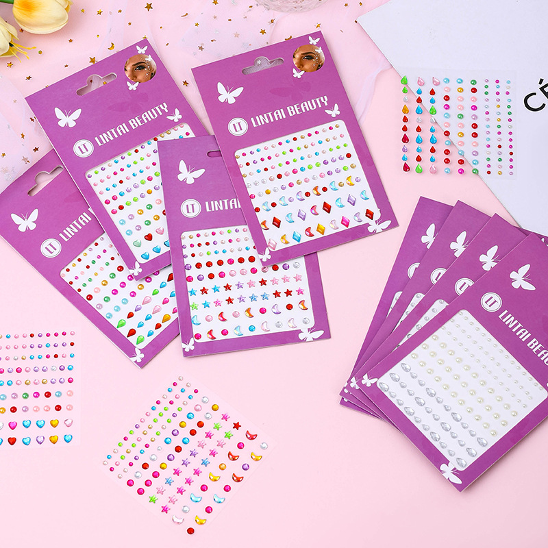 Hot Selling Face Gems Stickers - Nail Art Nail Art 评论和价格