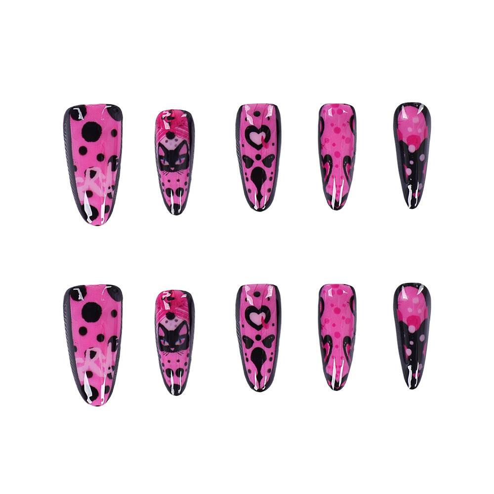 Movie Grease the Pink Cosplay  - Nail Art Nail Art 评论和价格