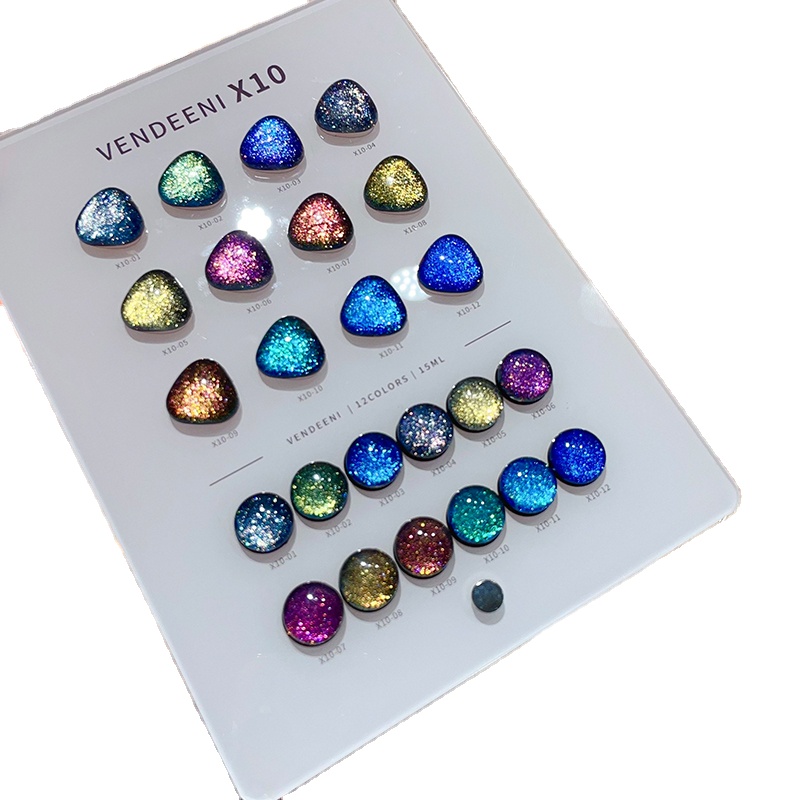 VENDEENI 18 Colors 12 Color Gl - Nail Art Glitter 评论和价格
