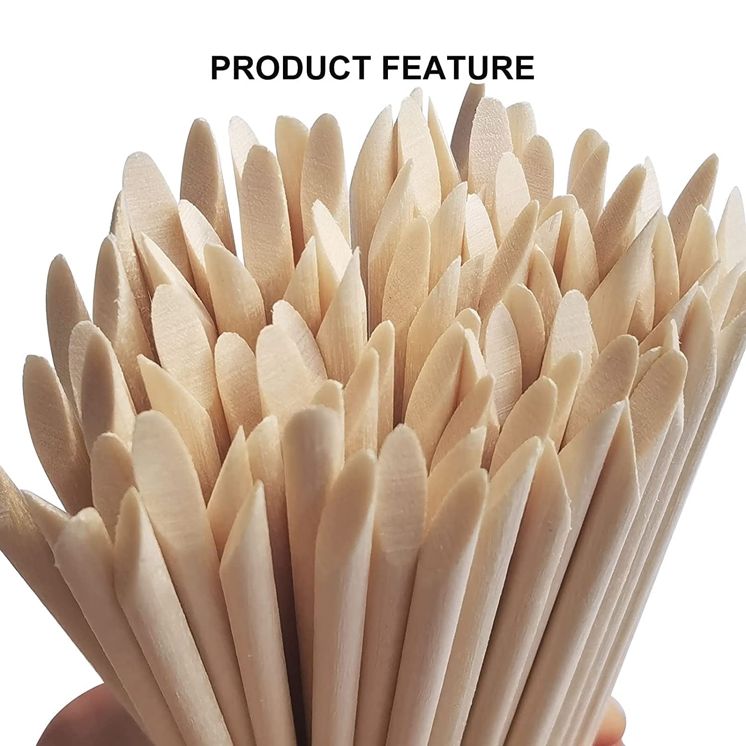 100/50Pcs Orange Wood Nail Sti - Nail Art Orange 评论和价格